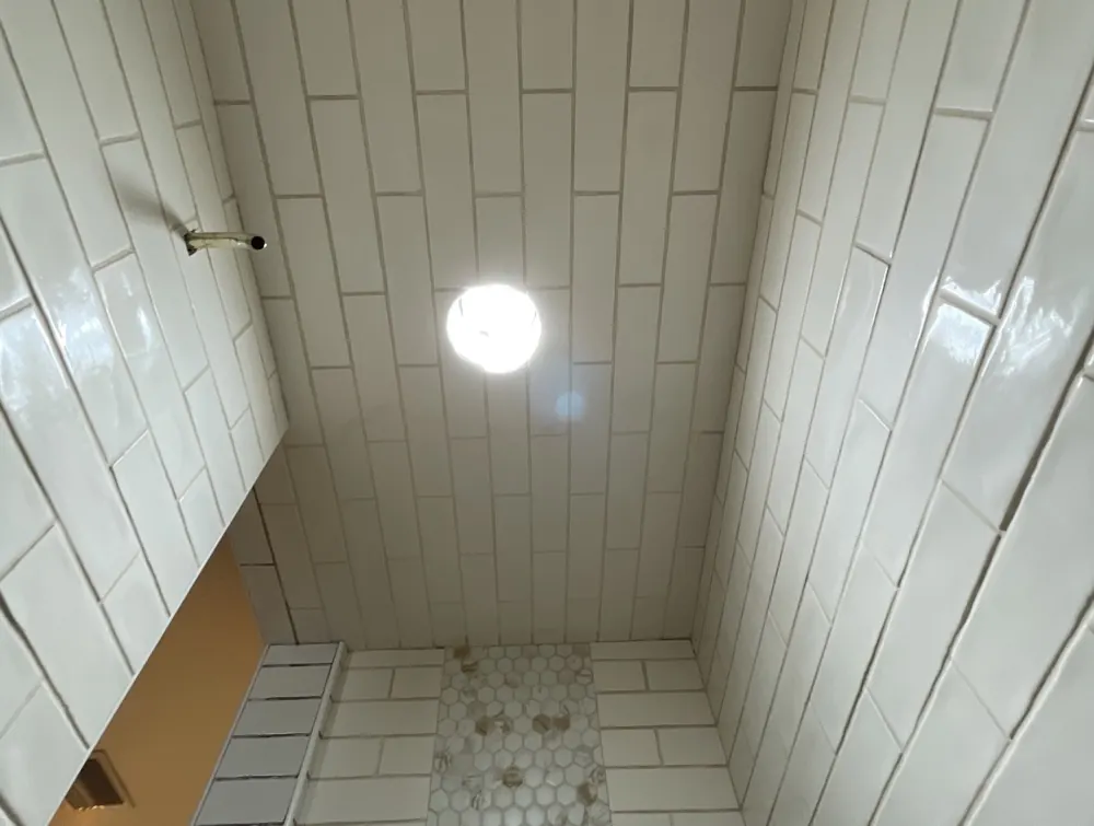 Interior wall and tile remodeling project